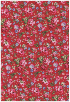 Sweatheart - rosa Blüten auf rot